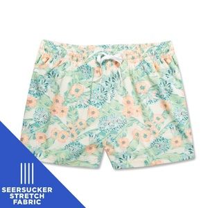 The Veranda Nights 4" (Stretch Seersucker) Chubbies Swim Trunk - MEDIUM
